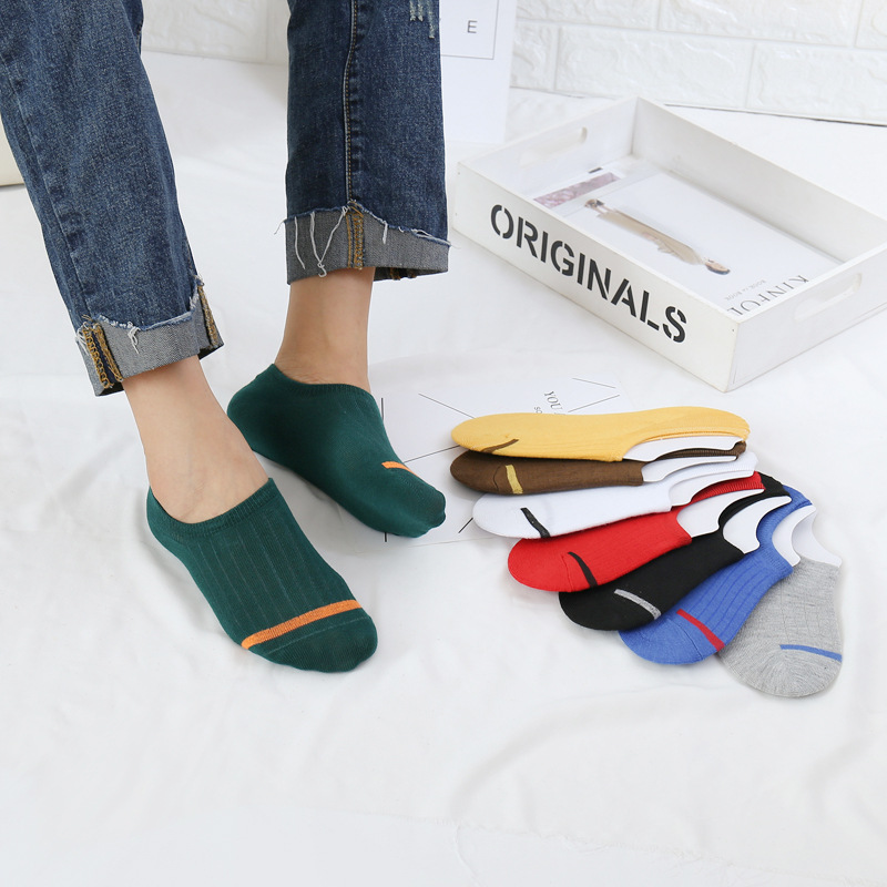 High quality china suppliers no show socks anti slip men women colorful Cotton Thin Non Slip Low Cut Invisible Socks