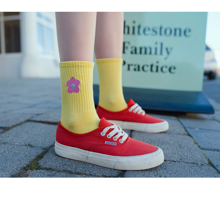 women stocking popular autumn and winter Korea lovely INS cotton assorted color stockings socks