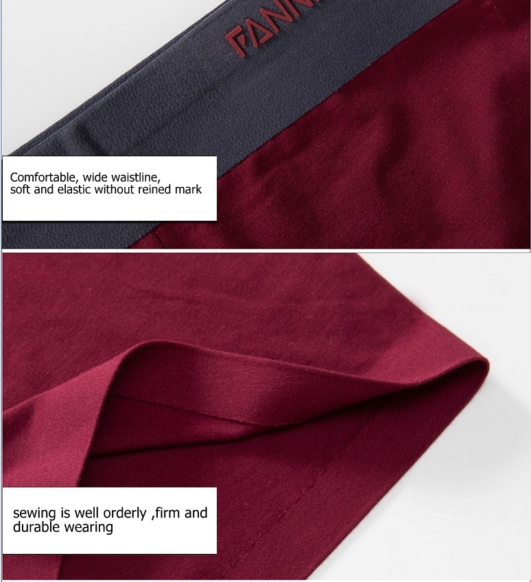 Custom logo underwear boxers briefs mens micro modal designers underwear men boxer