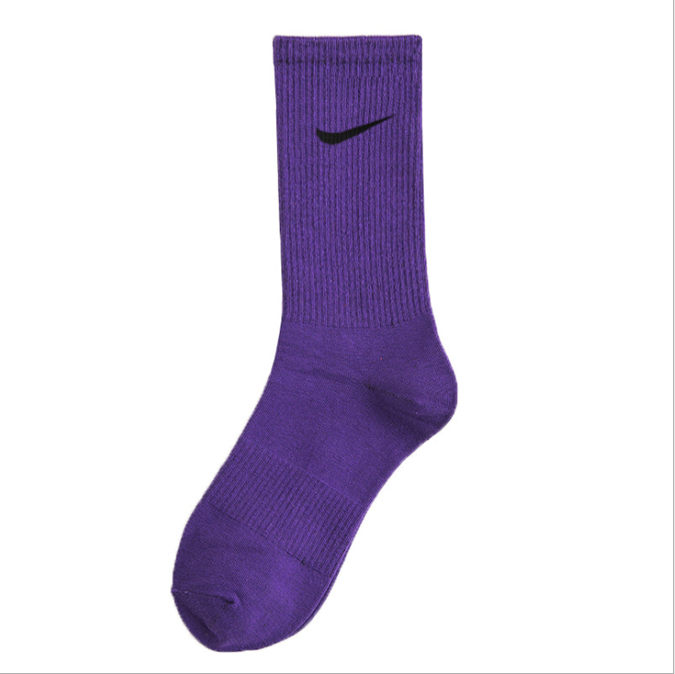 2020 New Cheap Wholesale Thin Candy Color Cotton Tube Women Branded Graffiti NK Sport Socks