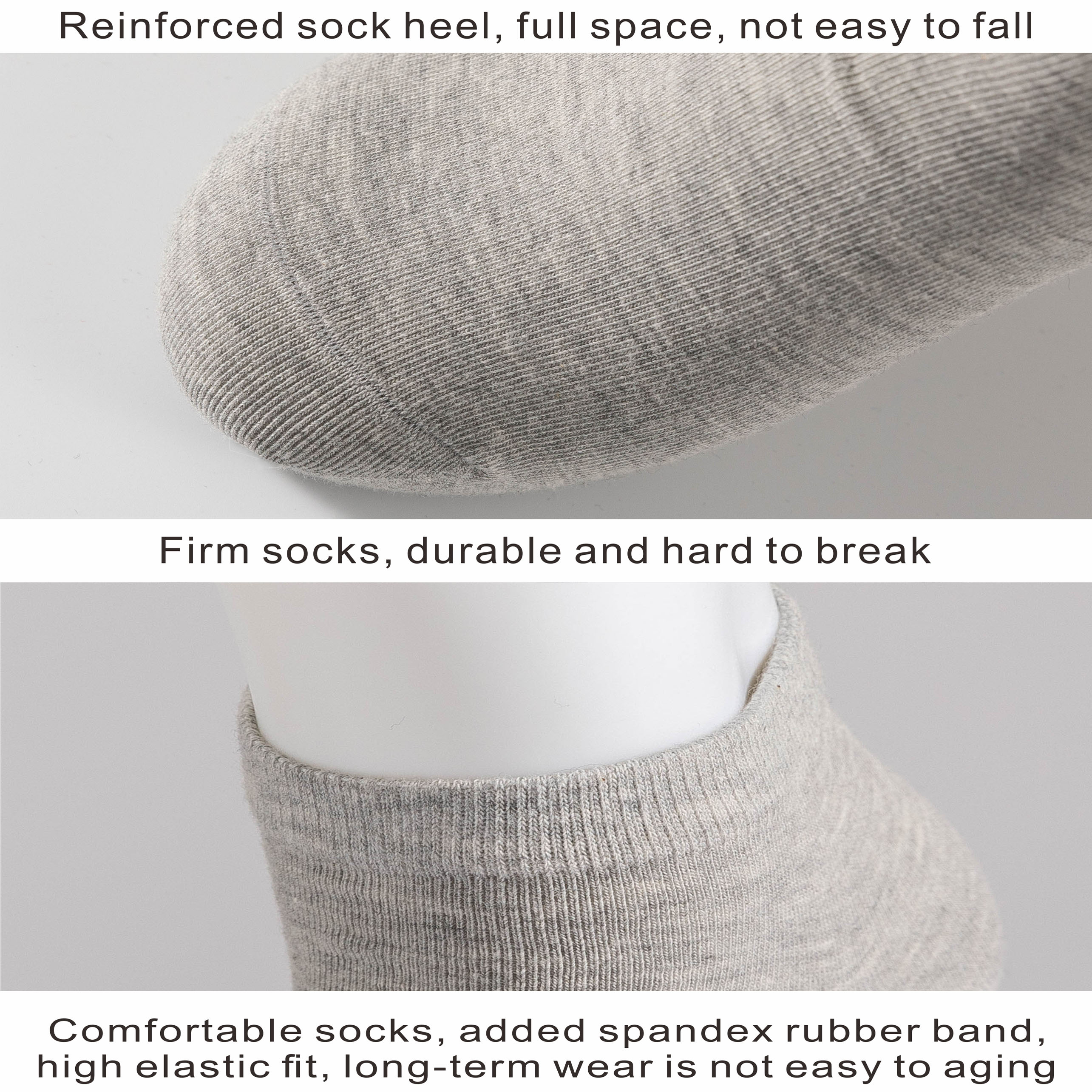 Wholesale Mens Cotton Hosiery Solid Colour Breathable Low Cut Short Ankle Socks Casual Sports Socks