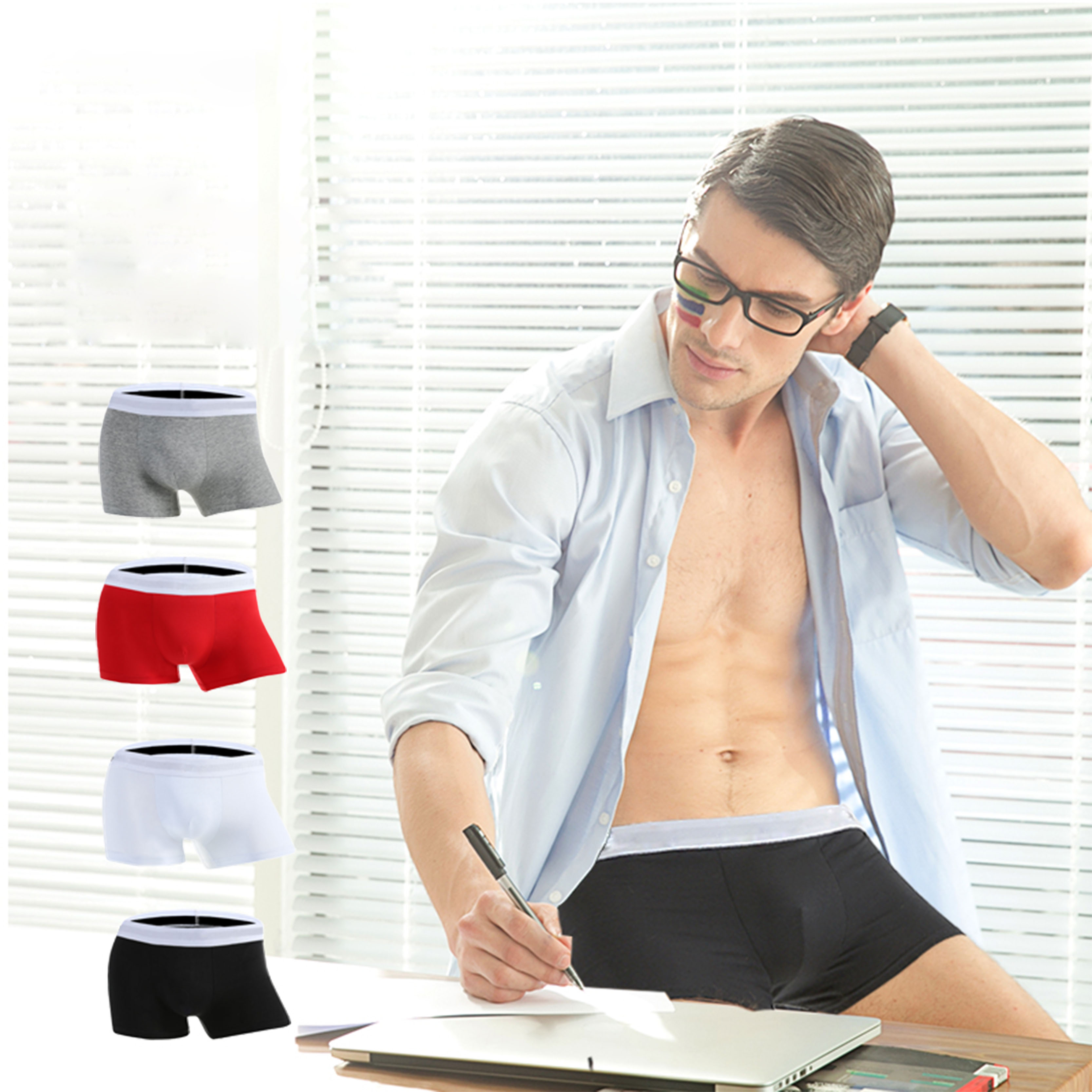 High-end Breathable Quick Dry cotton briefs Underwear Men Sexy Gay Man Underwear Boxers