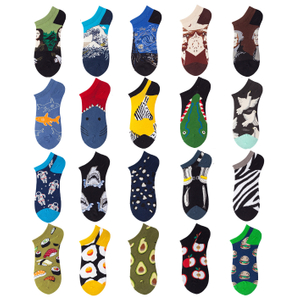 Colorful Men Heel Run Resistant Summer Cotton Anti NO Slip Low Cut Invisible No Show Socks Mens Women Socks Mens
