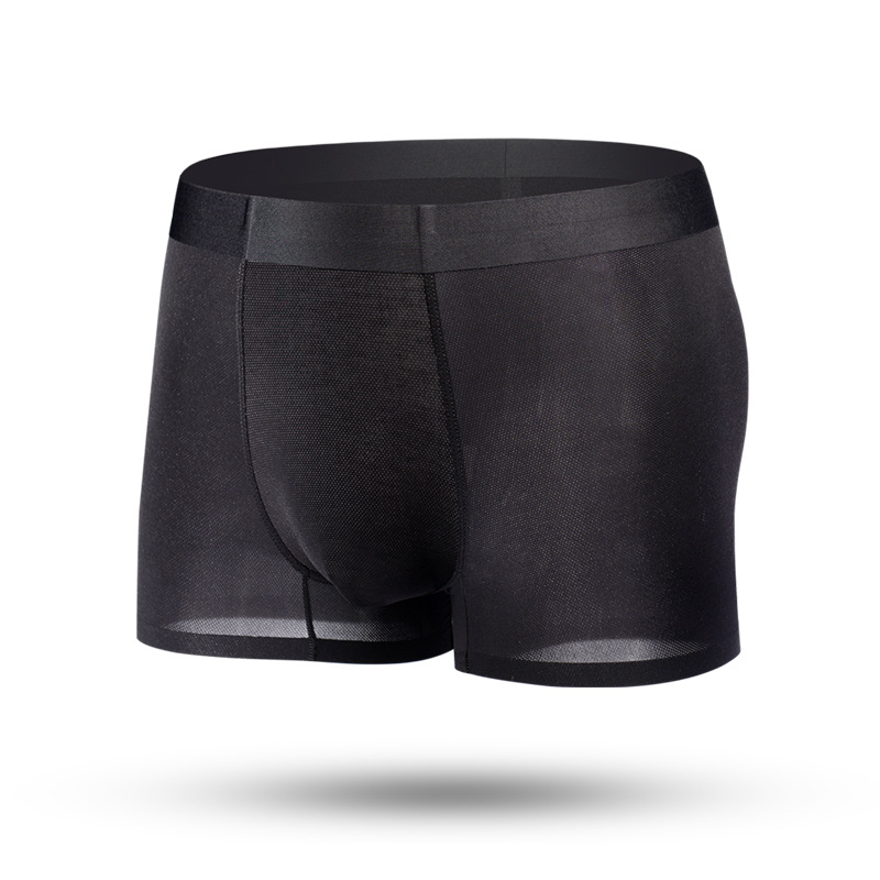 Manufactroy High quality Breathable men's underwear cotton ice silk seamless men's underwear men underwear cotton