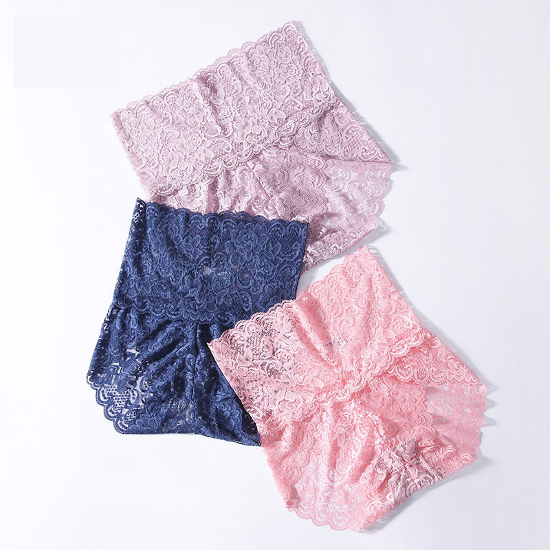 High Quality Panties Women Sexy lace Pants large size transparent briefs Underwear Proof Briefs High Waist Female Panties