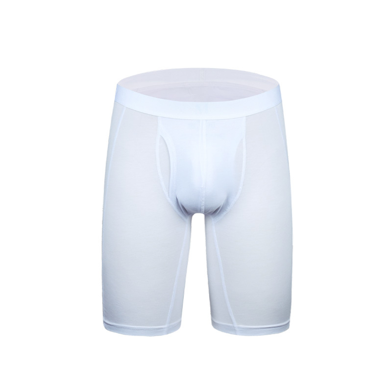 Wholesale Custom Logo Cotton Spandex Sport Boxer Briefs For Men Underwear Men shorts plus length