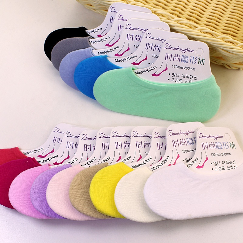 Summer Thin Colorful Girl Invisible Loafers Socks Wholesale Ladies Boat Mesh Socks for Women