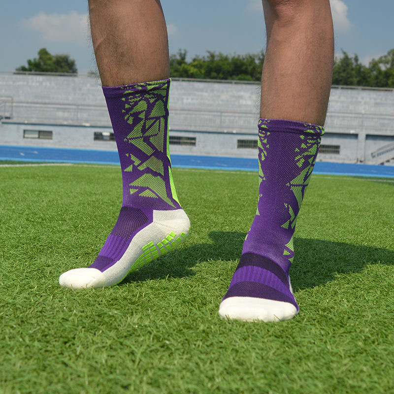 High Quality Sports Non-slip Grip Football Socks Non Anti Slip Crew Knee High Breathable Soccer Socks