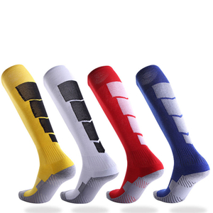 OEM ODM custom men long soccer socks knee copper high stockings football sports anti-slip compression football sport grew socks