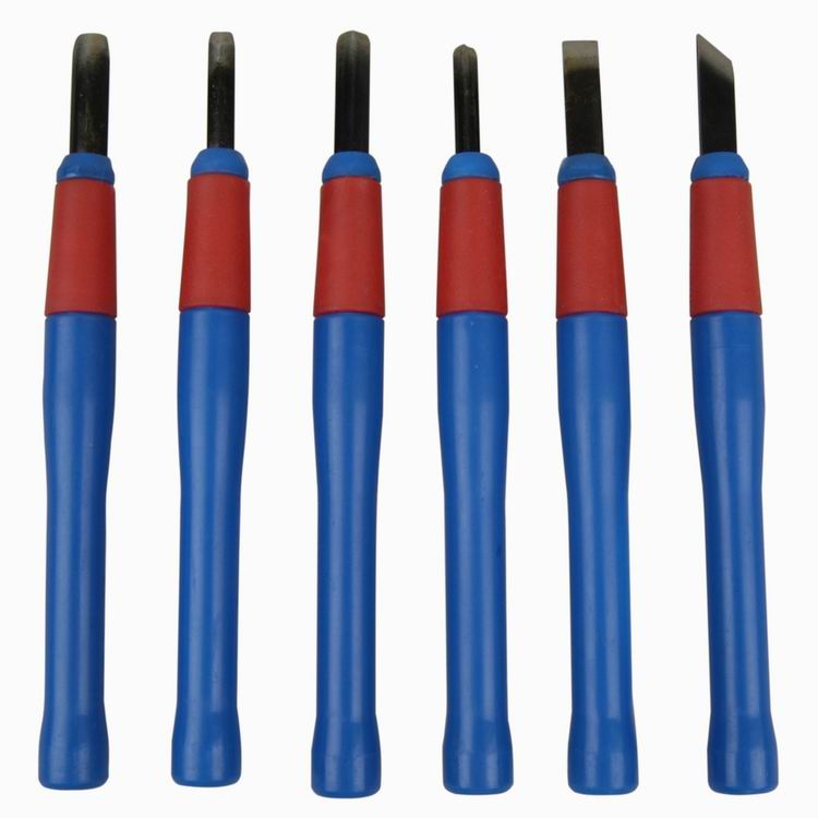 6 Lino Cut Knives Plastic Handle Carving Knives