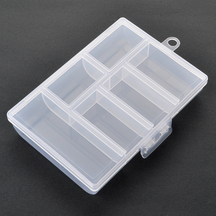 6 Grid Plastic Organizer Box 11.8x8.5x2.3cm