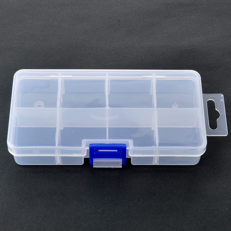 8 Grid Plastic Organizer Box13.4x6.5x2.7cm