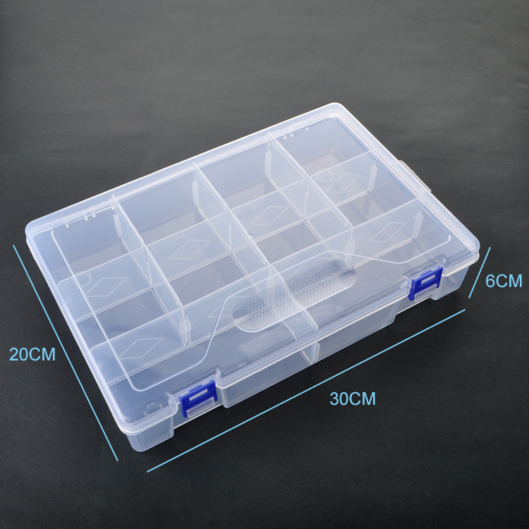 10 Grid Plastic Organizer Box 30x20x6cm