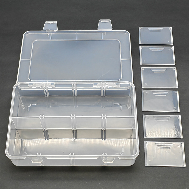 8 Grid Plastic Organizer Box 18.5x12.4x4.1cm