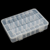 24 Grid Plastic Organizer Box 20.2x15.5x3.8cm