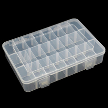 24 Grid Plastic Organizer Box 20.2x15.5x3.8cm