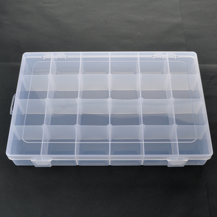 24 Grid Plastic Organizer Box 27.4x17.7x4.5cm