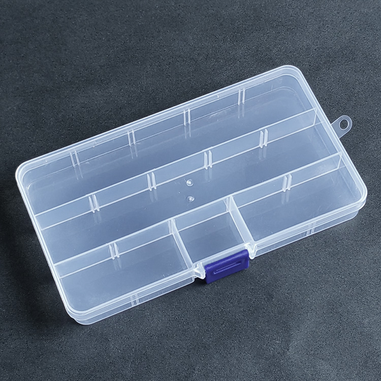 5 Grid Plastic Organizer Box 17.3x10x2.2cm