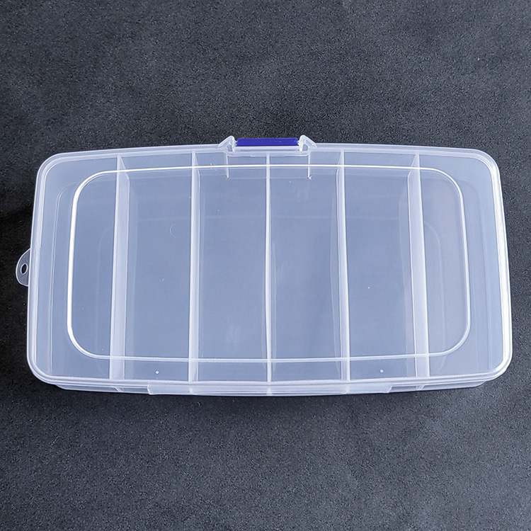 6 Grids Plastic Organizer Box 19.3x10.2x3.5cm