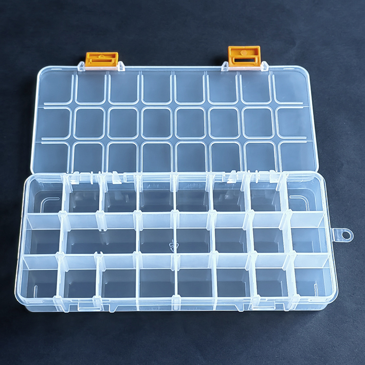 24 Grid Plastic Organizer Box 21.2x9.5x3cm