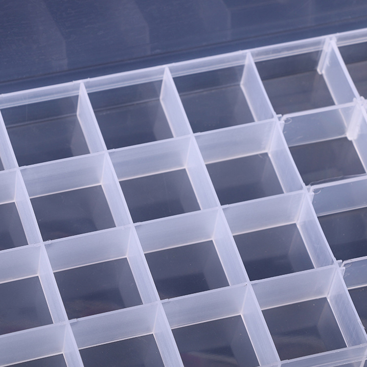 32 Grids Plastic Organizer Box 25.7x13.2x2.2cm (Partially Adjustable)