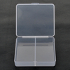 2 Grid Plastic Organizer Box 7.2x6.3x1.6cm
