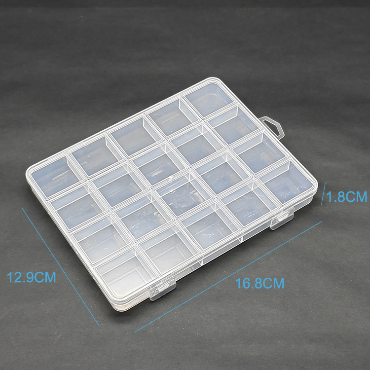 20 Grid Plastic Organizer Box 16.8x12.9x1.8cm