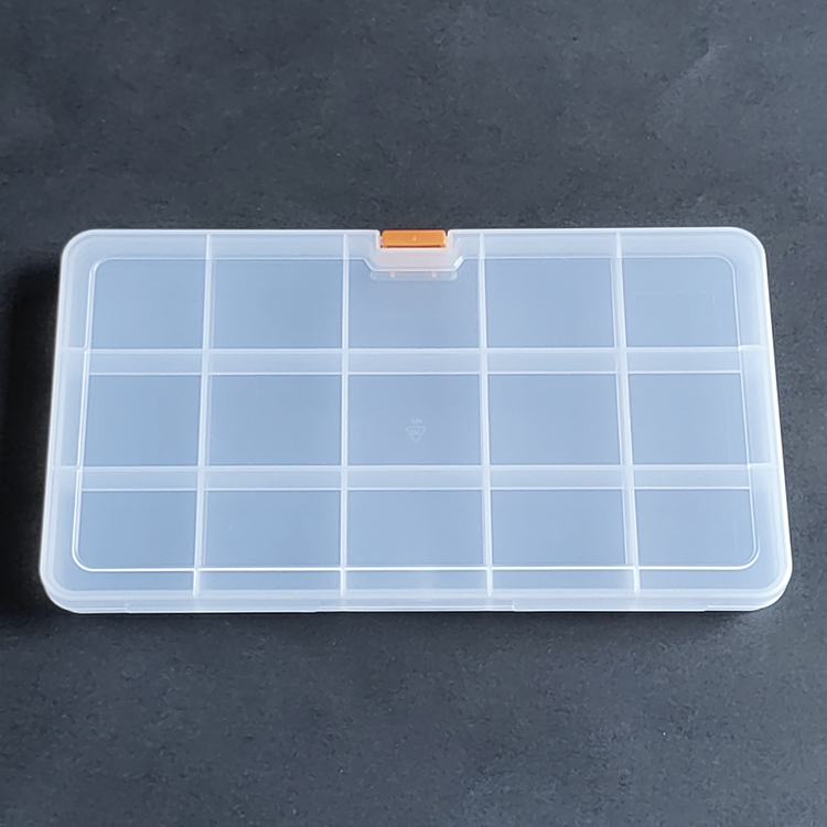 15 Grids Plastic Organizer Box 20.1x11.1x1.8cm