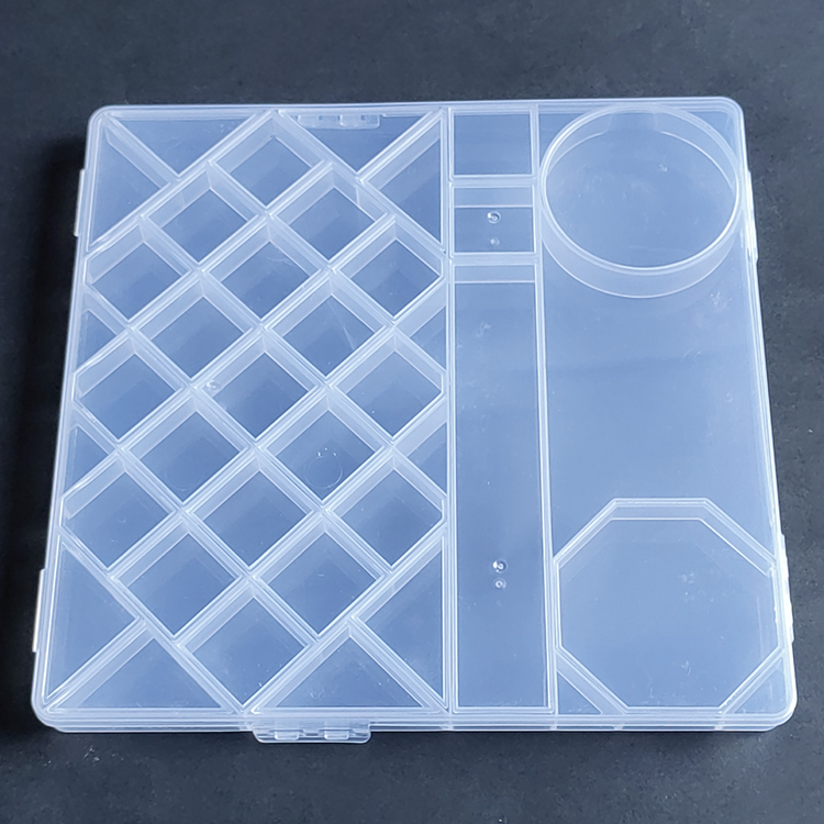 33 Grid Plastic Organizer Box 22.6x22.6x1.8cm