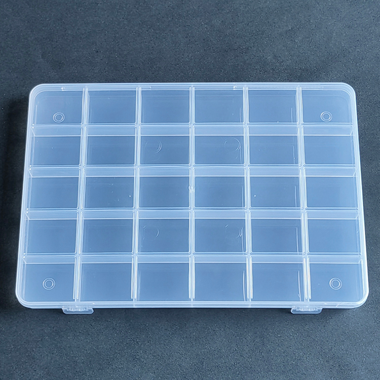 30 Grid Plastic Organizer Box 23.4x16.6x1.8cm