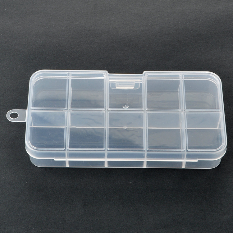 10 Grid Plastic Organizer Box 12.7x6.5x2.2cm