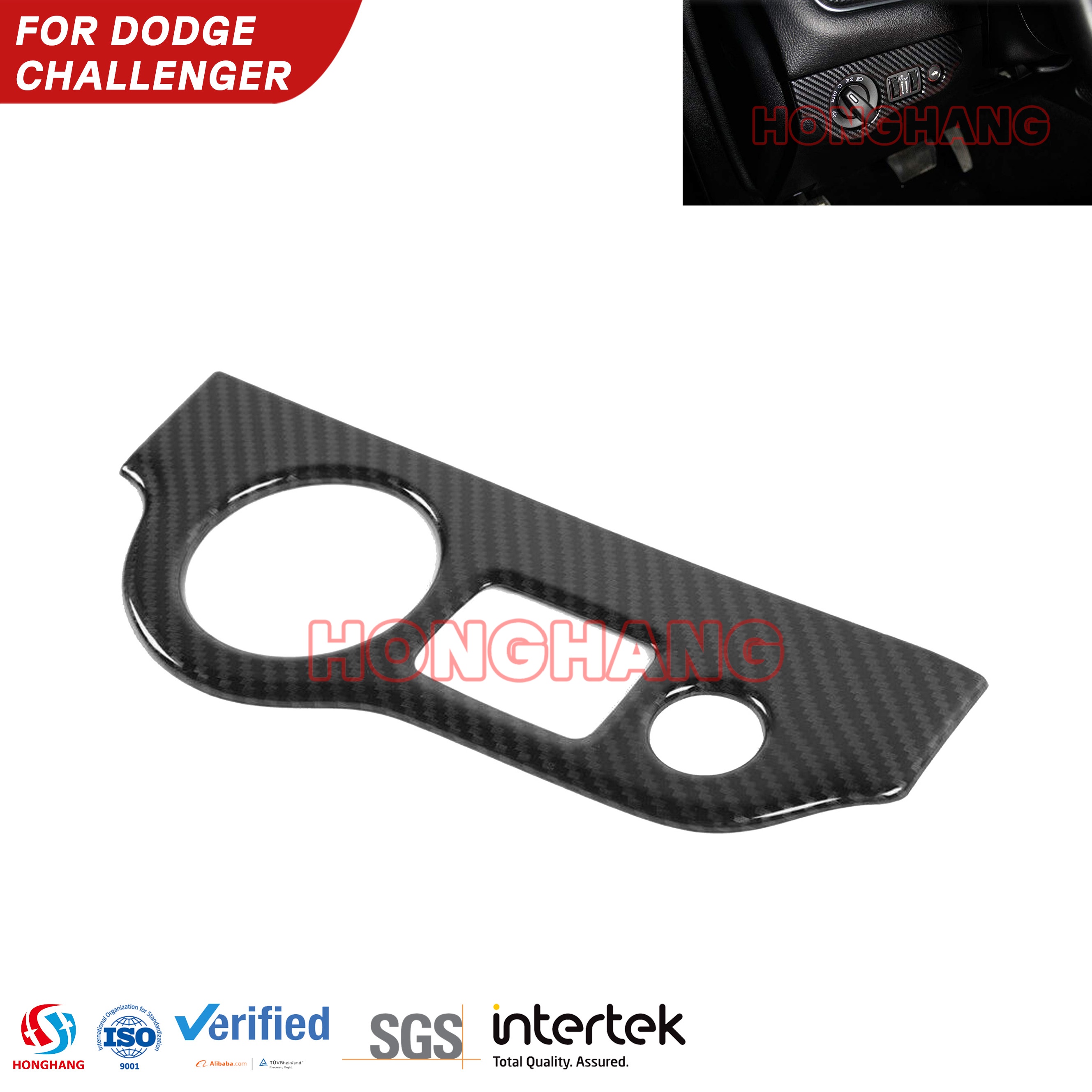 Cubierta de interruptores de faros para Dodge Challenger para Dodge Challenger 2015-2023