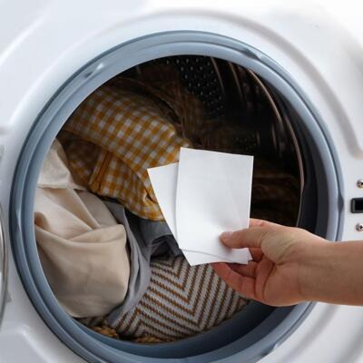 How To Use Laundry Sheets in Front Load Washer Πώς να χρησιμοποιήσετε τα σεντόνια ρούχων στο πλυντήριο μπροστινής φόρτωσης