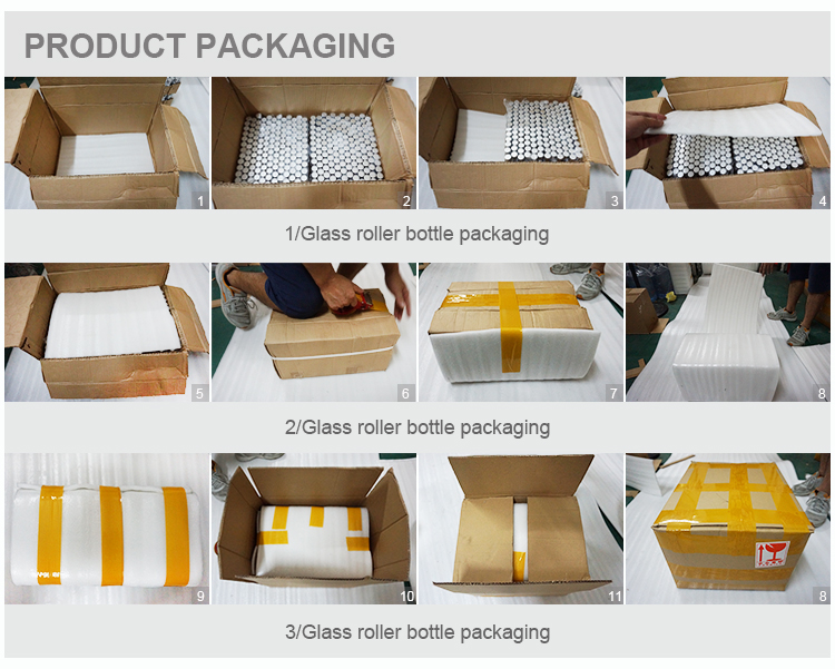 Perfume Roller Ball Containe Packing التعبئة والتغليف الكرة الدوارة العطور