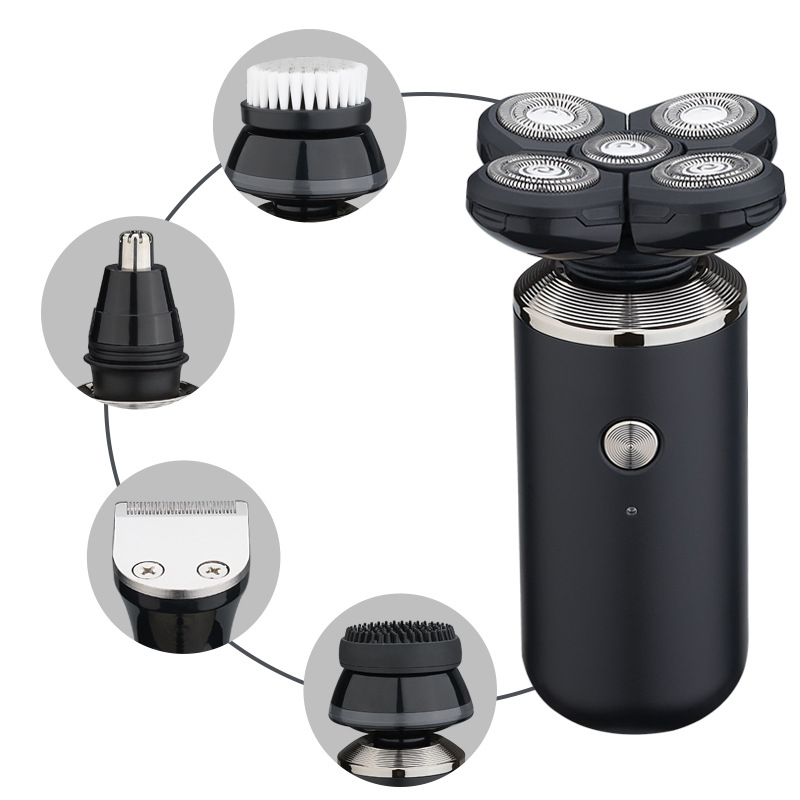Multifunction USB Rechargeable Grooming Kit Men's 5 In 1 Electric Shaver Professional Waterproof Machine