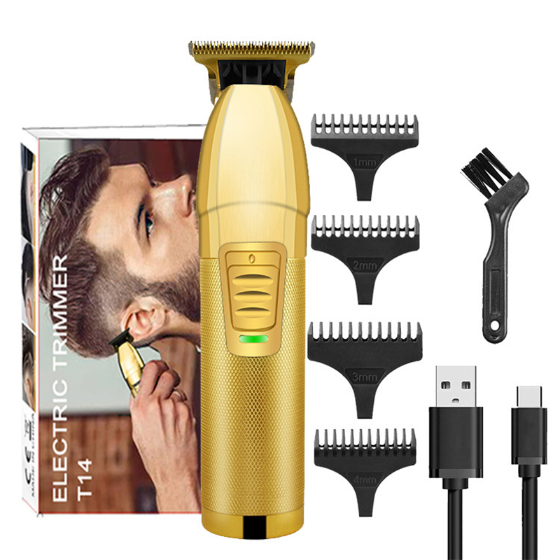 Professional Hair Clipper Beard Trimmer For Men Cordless Barber 0.1mm Baldheaded Hair Cutting Machine