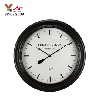 Hot Sell Custom Design French Country Tuscan Style Round Wooden MDF Wall Clock