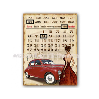 Bargain Sale New Style Calendar Appreciation Plaque Small Craft Metal Pieces
