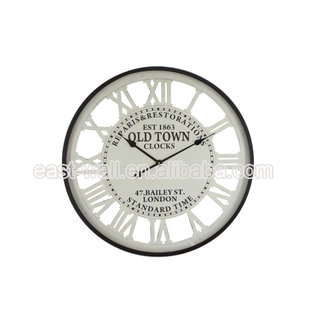 Cost Effective Custom Rustic Creative Blank Iron Wall Clock