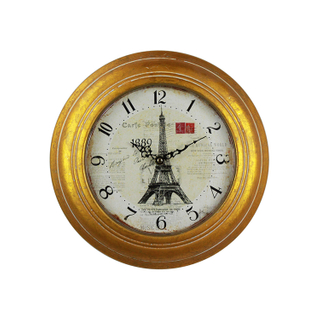 Retro Round Art Creative Fancy Antique Table Mechanical Electronic Iron Decorative Clock