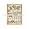 Promotional Price Craft Art Calendar Shabby Chic Plaques Souvenir Plaque