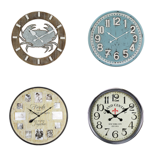 New Fashion Style Wooden Wall Clock Modern Design Modern Decorative Antique Wall Clock
