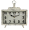 Antique White Two Stand One Hanging Ring Iron Metal Spring Iron Table Clock