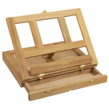 Tabletop Easel with Drawer 33.5x5x26cm Beech Wood