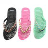 Playa de encargo impresa colorida elegante casual Hawaii verano zapatillas flip flops sandalias
