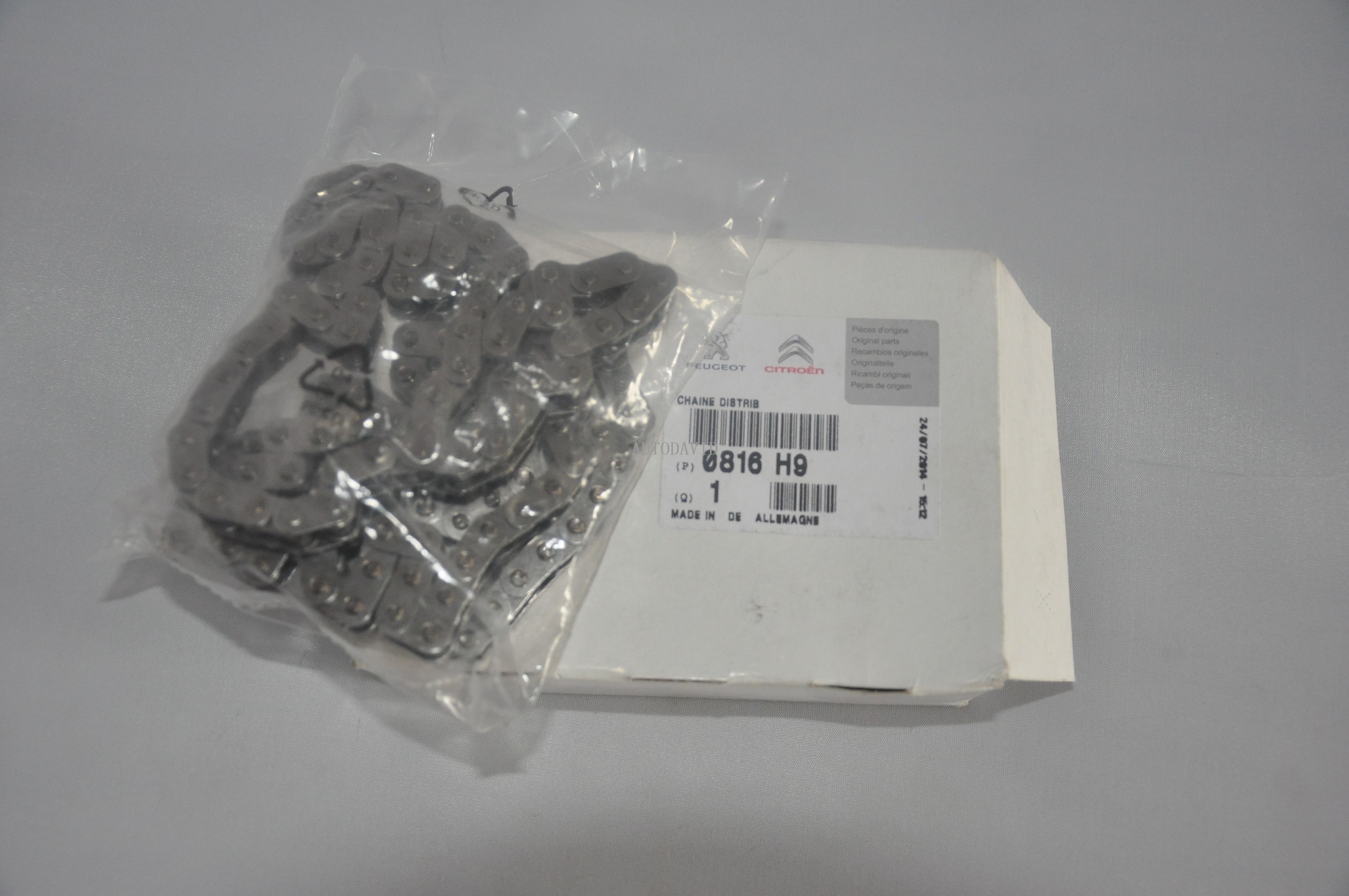 سلسلة توقيت المحرك جديدة أصلية لبيجو 3008 5008 RCZ Citron DS/3DS5/DS6 1.6THP 155 وبيجو 1.8 THP OEM: 9800475480 9822827180 V861831780 V753478480 0816H9 HS01-011-008