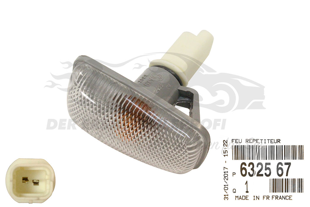 مصباح جانبي بيجو 106 1999/بيجو 306/406/806/بارتنر OEM:632567 DVD65-0501