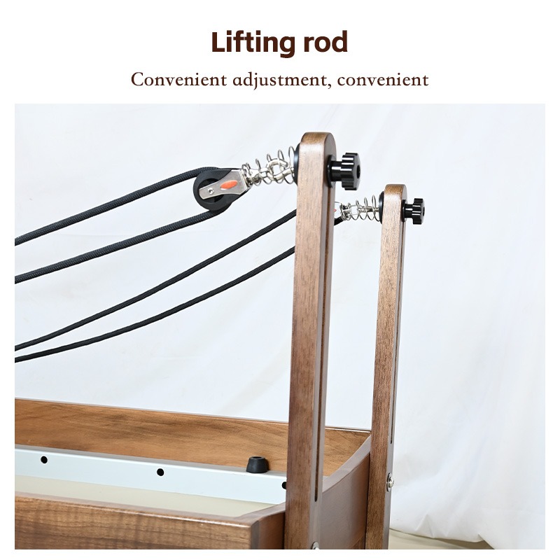 XYSFITNESS Artisan Walnut Pilates Reformer3 XYSFITNESS Aɖaŋudɔwɔla Walnut Pilates Ðɔɖɔɖowɔla3