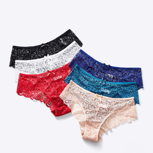 Manufactory High Quality Underwear Women Sexy Sheer Lace Female Transparent Mesh Panties Tanga Thong panties for ladies