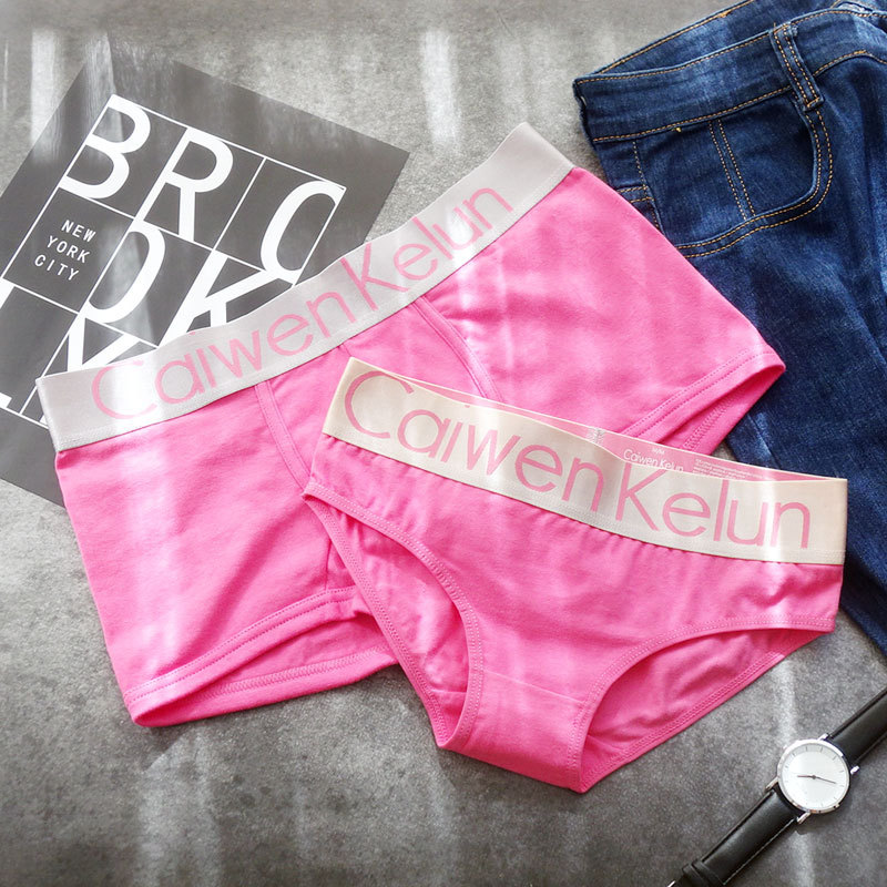 Custom logo your own brand sexy Couples underwear organic cotton boxer briefs